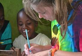 Volunteer Christmas A Care & Community volunteer spends time volunteering with children in Ghana over the Christmas period.
