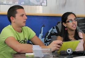 Volunteer Mexico Two International Development interns meet to plan and organise a fundraising event for a local non-profit organisation in Mexico.