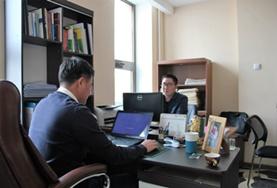Volunteer Mongolia A Human Rights lawyer and an intern conduct research together at our volunteer placement in Mongolia.