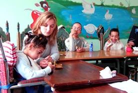 Volunteer Medicine & Healthcare An Occupational Therapy intern volunteering in Morocco spends time working with disabled children to help with rehabilitation.