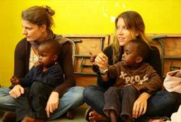 Volunteer Care High School Special volunteers spend time with local children in Kenya, helping with their education and development.