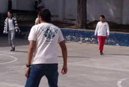 Volunteer Mexico Sports volunteers work with school children during a physical education lesson in Mexico.